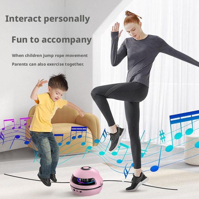 Smart Jump Rope Machine, Electric Music Jump Rope, Smart Counting, 1-10 Speed Levels, Bluetooth Remote Control, Parent-Child Interactive for Family Fun - Image 3